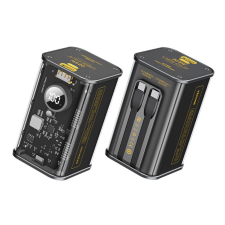 WEKOME WP-347 Power Bank 20000mAh - Fekete / Átlátszó power bank