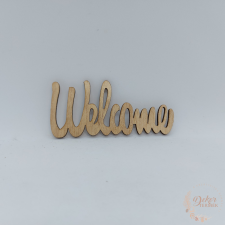  Welcome felirat natúr dekorációs kellék