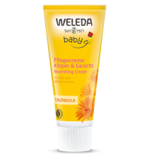 Weleda Bio körömvirágos natúr babakrém arcra, testre 75ml babaápoló krém