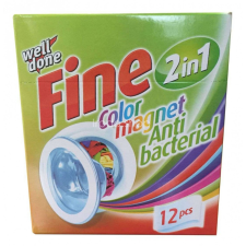 WELL DONE Fine Színvédő kendő Antibakteriális 12 db tisztító- és takarítószer, higiénia
