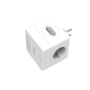WELL Powercube 2-es hálózati elosztó kapcsolóval, 3x USB-A, 1x USB-C fehér (ELAD-2SH2EU-PROT/USBC4-WL)