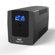 WELL szünetmentes tápegység 720W-1200VA fekete (UPS-LINT-PALADIN1200-WL) villanyszerelés