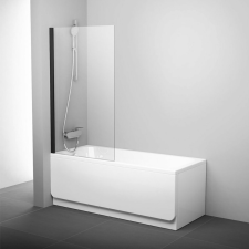 Welland 8805 nyitható kádparaván - 80 x 140 cm - fekete profil kád, zuhanykabin