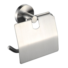 Welland Diamond WC papír tartó fedőlappal - szálcsiszolt acél (90307) fürdőszoba kiegészítő