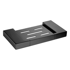 Welland Emerald fali szappantartó / tároló polc - fekete (94605-1-B) fürdőszoba kiegészítő