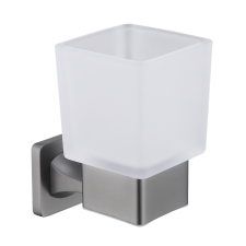  Welland Exclusive-Line fali tároló / fogkefe tartó - gunmetal / tejüveg (39906-BGM) fürdőszoba kiegészítő