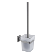 Welland Exclusive-Line WC kefe fali tartóval - gunmetal / tejüveg (39911-BGM) takarító és háztartási eszköz