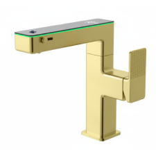 Welland FH-3623 smart mosdó csaptelep - multifunkciós fej - vízhőfok kijelző (arany) csaptelep