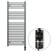 Welland heating Welland Lux grafitszürke elektromos törölközőszárító design radiátor 500 x 1200mm digitális termosztáttal | Készletről gyors kiszállítással. ES + C-type