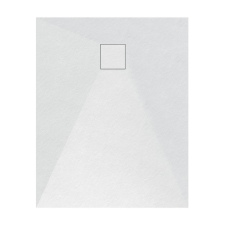 Welland kőhatású zuhanytálca szifonnal 80 x 100 cm - fehér (GT-10080SS) kád, zuhanykabin