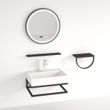Welland Loft 5 részes fürdőszobabútor szett LED tükörrel - 52 cm fürdőszoba bútor