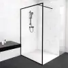 Welland Montana walk-in zuhanyfal 120 x 195 cm - fekete profil