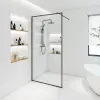 Welland Montana walk-in zuhanyfal 80 x 195 cm - fekete profil
