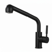 Welland Omega kihúzható fejes mosogató csaptelep (fekete) csaptelep