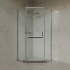 Welland SUS-D-9090 helytakarékos zuhanykabin - 90 x 90 cm - króm profil