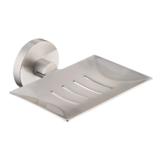 Welland Szálcsiszolt rozsdamentes acél fali szappantartó | Welland Diamond 90305B-BN fürdőszoba kiegészítő