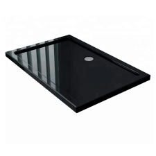 Welland T102 Slim zuhanytálca 100 x 80 cm - fekete kád, zuhanykabin