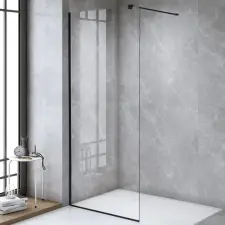 Welland Vista walk-in zuhanyfal 100 x 195 cm - fekete profil kád, zuhanykabin
