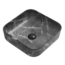 Welland Y9390P pultra építhető mosdókagyló - 38 x 38 cm - szürke márvány szaniter