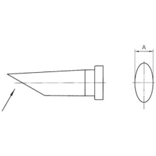 Weller LT pákahegy, forrasztóhegy LT-CC egyoldalt lapított, lecsapott hegy 3.2 mm (00544 445 99) forrasztási tartozék