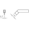 Weller RTW3 egyenes, kétoldalt csapott, véső formájú pákahegy, forrasztóhegy 1.0 mm (T0054465399)