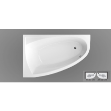  Wellis Matana 150x95cm balos asszimetrikus akrilkád kád, zuhanykabin