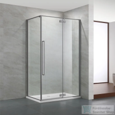 Wellis Mika 120x90 szögletes nyílóajtós zuhanykabin Easy Clean bevonattal, gunmetal grey WC00570 kád, zuhanykabin