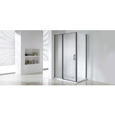 Wellis Triton Black 120x80 zuhanykabin - matt fekete kád, zuhanykabin