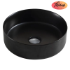 Wellis Wellis Rose black pultra építhető porcelán mosdó, matt fekete, WF00059