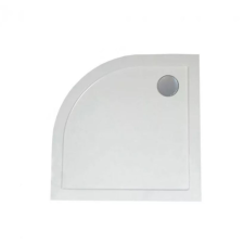Wellis Zuhanytálca íves, lapos - 90x90x4, lefolyóval kád, zuhanykabin