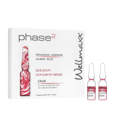 Wellmaxx phase² CALM kétfázisú ampulla, gyulladás csökkentő, bőrnyugtató 7x1 ml arcszérum