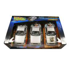 Welly Delorean Time Machine Trilogy Pack  modell autó 1:24 makett