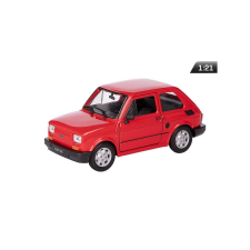 Welly Makett autó, 01:21 PRL Fiat 126p piros. makett