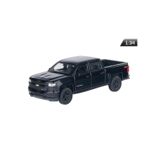 Welly Makett autó, 1:34, Chevrolet Silverado 2017, fekete rc autó