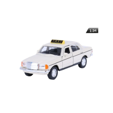 Welly Makett autó, 1:34, Mercedes-Benz W123, TAXI, krém makett