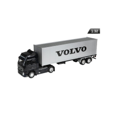 Welly Makett kamion, 1:32, Volvo FH12, fekete és ezüst makett