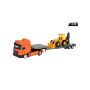 Welly Makett kamion, 1:43, MAN, kotró-rakodógép, narancs