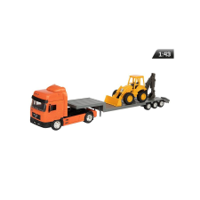 Welly Makett kamion, 1:43, MAN, kotró-rakodógép, narancs makett