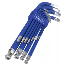 Welzh Werkzeug 4314-WW gömbvégű imbuszkulcs készlet, mágneses fej, 13 részes imbuszkulcs