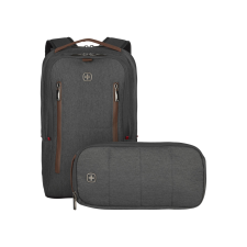 Wenger City Upgrade 16" Notebook hátizsák Cross Body Day táskával - Fekete számítógéptáska