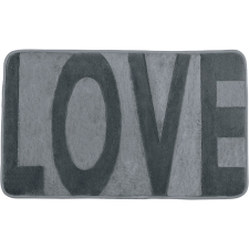 Wenko fürdőszobaszőnyeg memóriahabos Love 50 cm x 80 cm szürke lakástextília