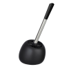  Wenko Polaris WC-garnitúra WC-kefe tartó fekete 17 cm x 34,5 cm x 14,5 cm