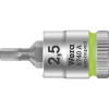 Wera 8740 A 05003331001 Belső hatlap Dugókulcs bit betét 2.5 mm 1/4 (6,3 mm) (05003331001)