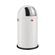 WESCO Pushboy 50 literes nyomófedeles fém szemetes - Matt fehér szemetes