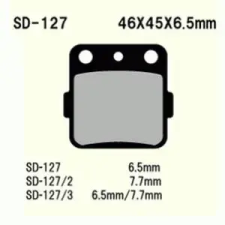 Wesrah fékbetét VD-127 (FA84/3) Wesrah Futómű és fék alkatrészek Fékbetétek (tárcsafék) egyéb motorkerékpár alkatrész