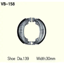 Wesrah VB-158 fékpofa Wesrah  Futómű és fék alkatrészek Fékpofák (dobfék) egyéb motorkerékpár alkatrész