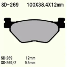 Wesrah VD-269 fékbetét Wesrah Futómű és fék alkatrészek Fékbetétek (tárcsafék) egyéb motorkerékpár alkatrész