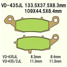 Wesrah VD-435RJL fékbetét Wesrah  Futómű és fék alkatrészek Fékbetétek (tárcsafék) egyéb motorkerékpár alkatrész