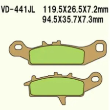 Wesrah VD-441JL fékbetét Wesrah  Futómű és fék alkatrészek Fékbetétek (tárcsafék) egyéb motorkerékpár alkatrész