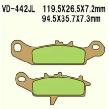 Wesrah VD-442JL fékbetét Wesrah Futómű és fék alkatrészek Fékbetétek (tárcsafék) egyéb motorkerékpár alkatrész